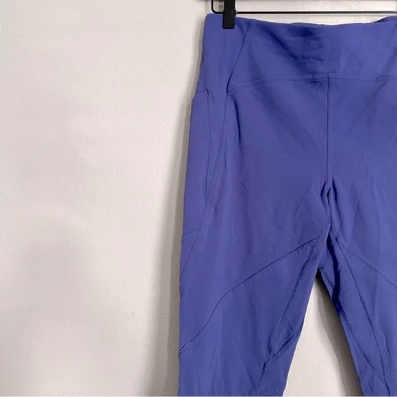 LULULEMON purple cropped leggings w pocket - Picture 4 of 5